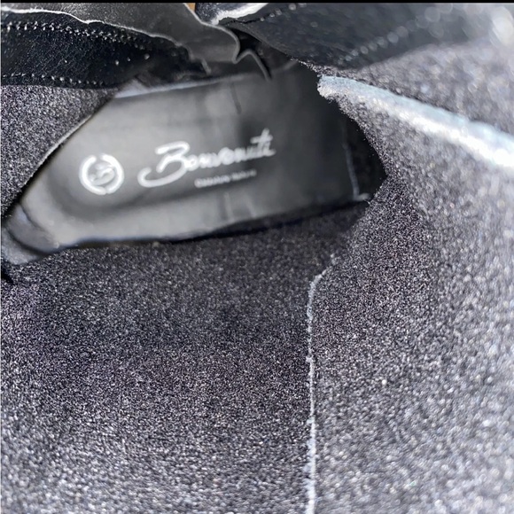 NIB Benvenuti black leather Tall combat boots zip size 36 (us 6) made in Italy - Picture 7 of 8